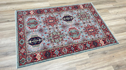 Transitional Karajeh 4'4"x6'4" Area Rug