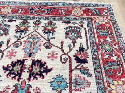 Transitional Heriz 3'4"x4'11" Area Rug