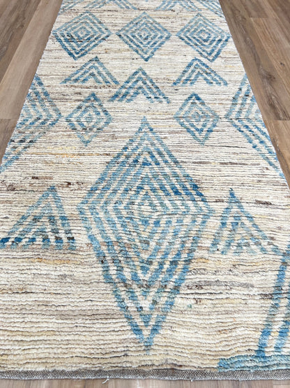 Moroccan Style Runner 3'3"x11'2" Area Rug