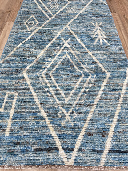 Moroccan Style Runner 3'0"x12'4" Area Rug