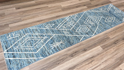 Moroccan Style Runner 3'0"x12'4" Area Rug