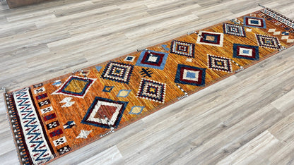 Moroccan Style Runner 2'11"x13'2" Area Rug